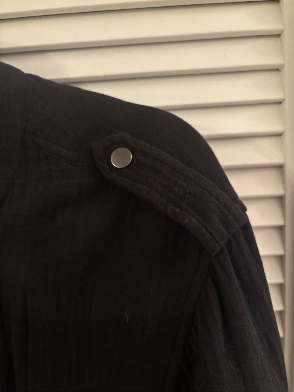 Rails Black Utility Jacket with Button-Front - Picture 6 of 7